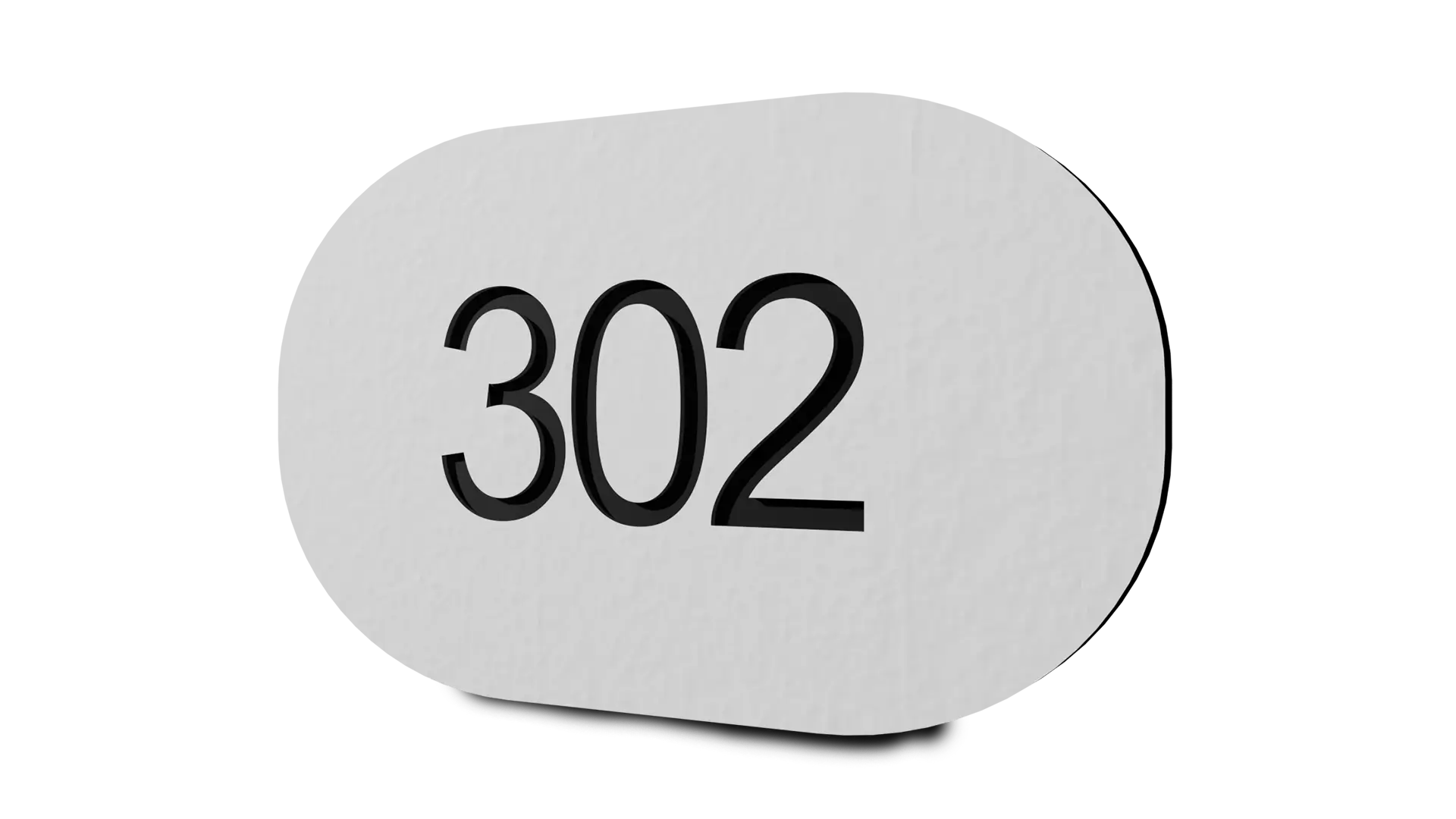Valkoinen numerokyltti taloon, oveen tai vaikkapa postilaatikkoon Kilpexiltä
